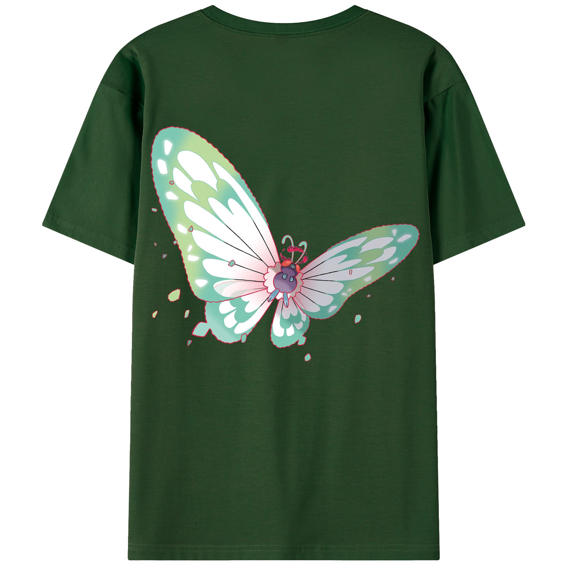 （画像用） ポケットモンスター Pokémon 綿100％半袖Tシャツ（背面プリント）